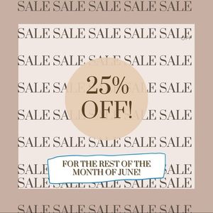 25% OFF SALE!